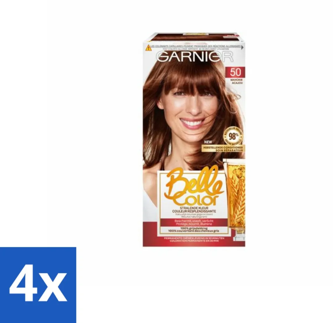 Garnier Belle Color 50 Mahonie Haarkleuring - 4 Stuks