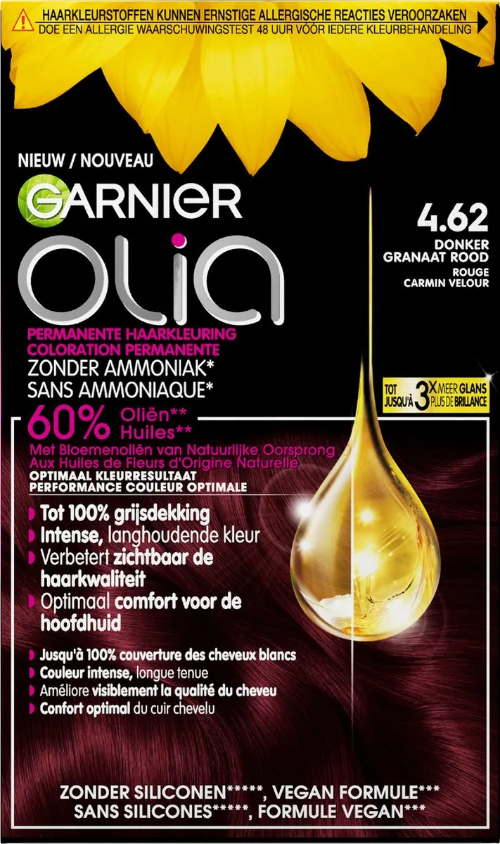 Garnier Olia Donker Granaatrood 986ml Haarkleuring - Permanent