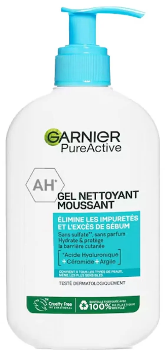 Garnier PureActive Reinigingsgel met Hyaluronzuur 250ml