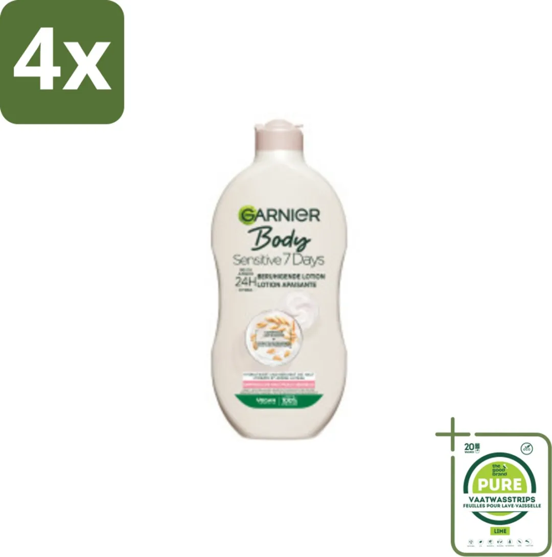 Garnier Bodylotion Sensitive 7 Days Havermelk & Probiotica 1600ml