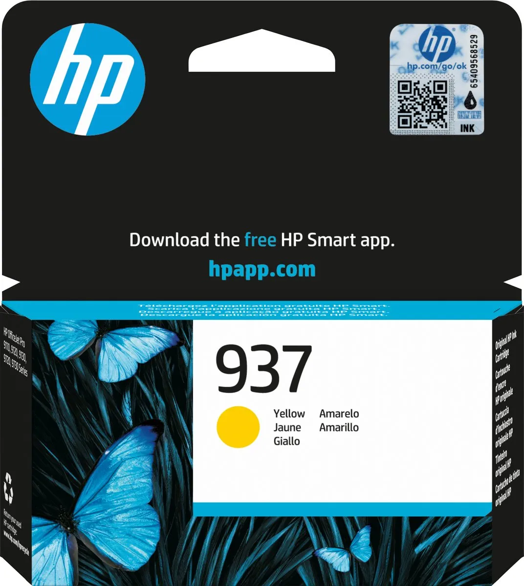 HP 937 Geel Inktcartridge