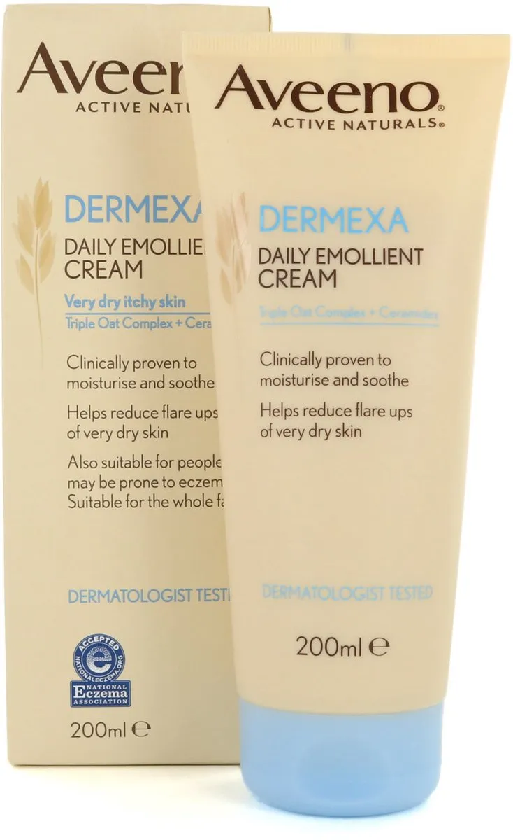 Aveeno Daily Emollient Cream - 200 ml (voor zeer droge en jeukende huid)