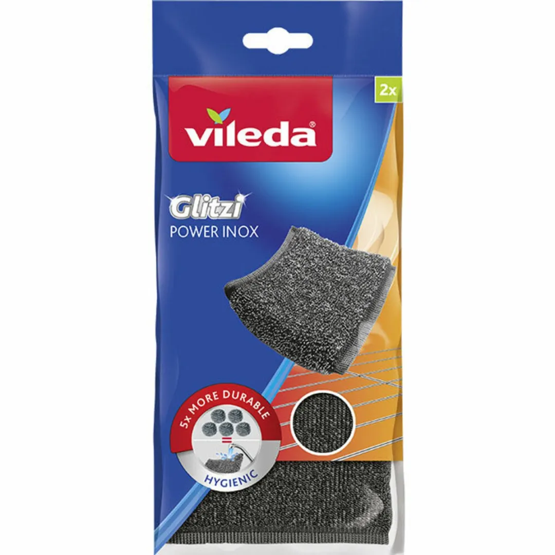 Vileda Schuursponzen Glitzi Power Inox - 20 Stuks