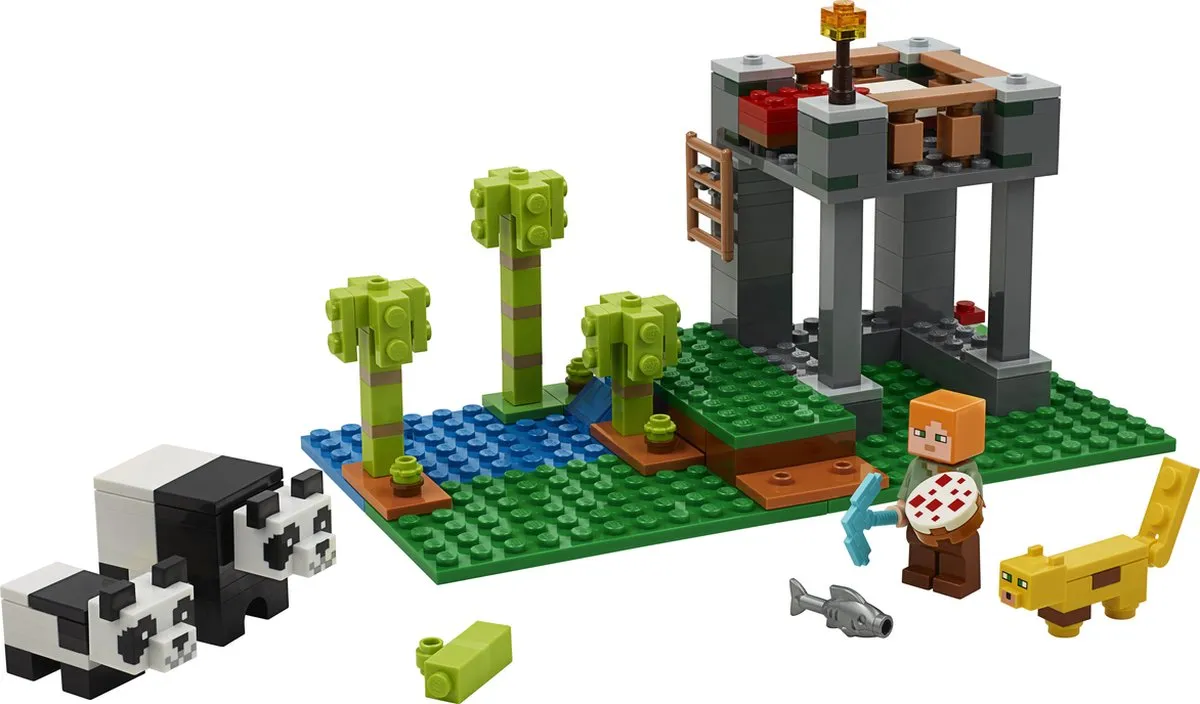 LEGO Minecraft Het Pandaverblijf 21158 - 204 Stenen - Multikleur