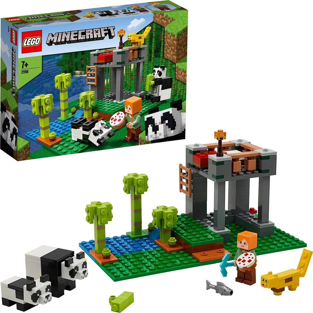 LEGO Minecraft Het Pandaverblijf 21158 - 204 Stenen - Multikleur - afbeelding 6 van 6