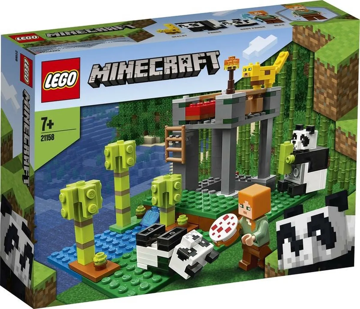 LEGO Minecraft Het Pandaverblijf 21158 - 204 Stenen - Multikleur