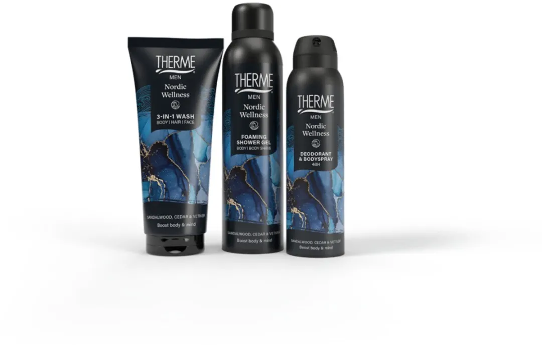 Therme Men Nordic Wellness Douchegel - 3x200ml