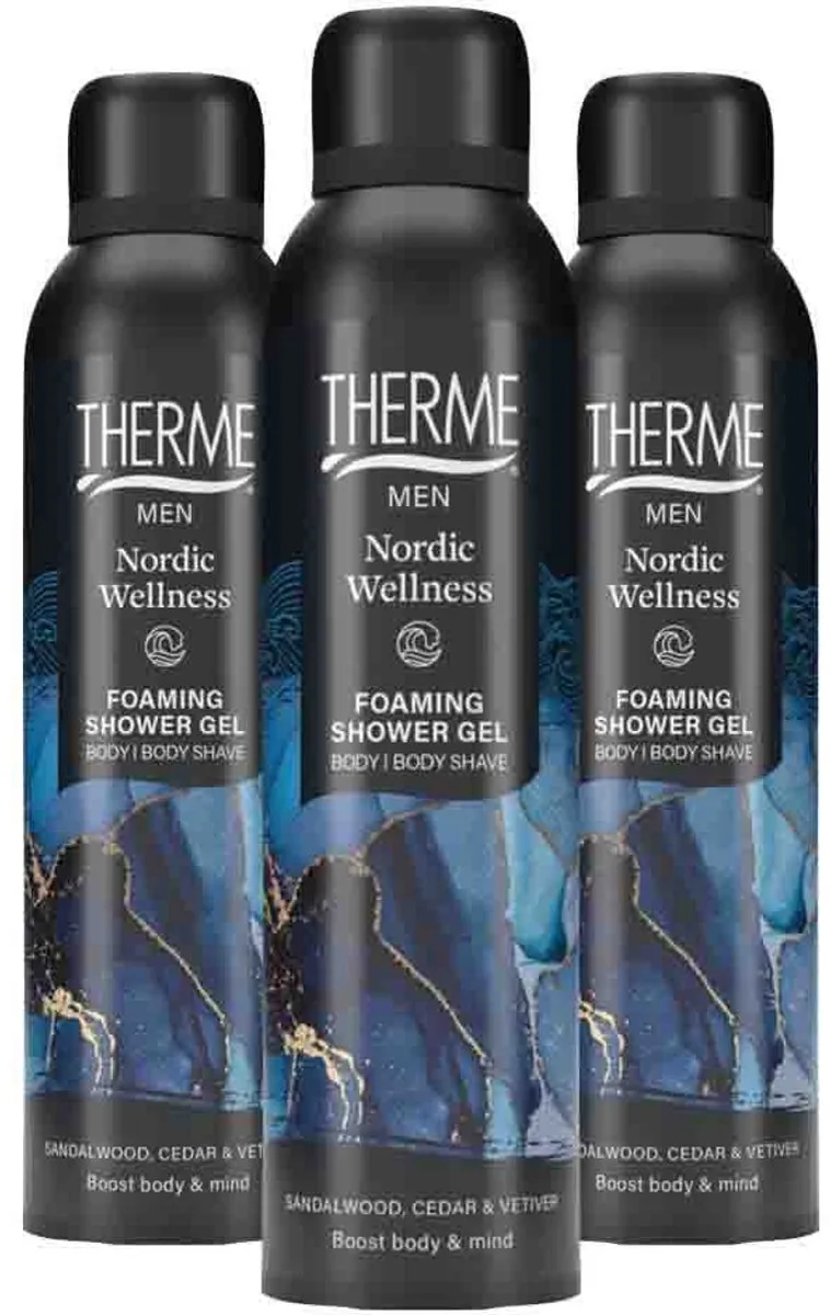 Therme Men Nordic Wellness Douchegel - 3x200ml