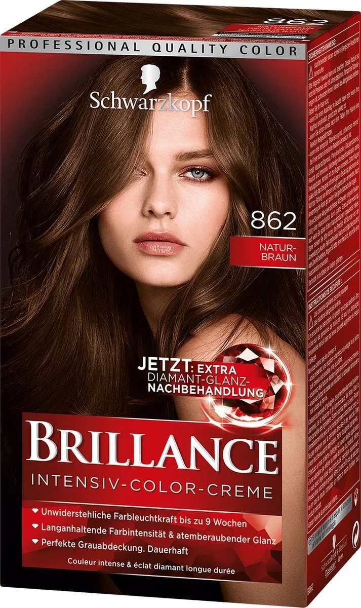 Schwarzkopf Vital Brillance Haarverf 862 Natuurlijk bruin 60ml