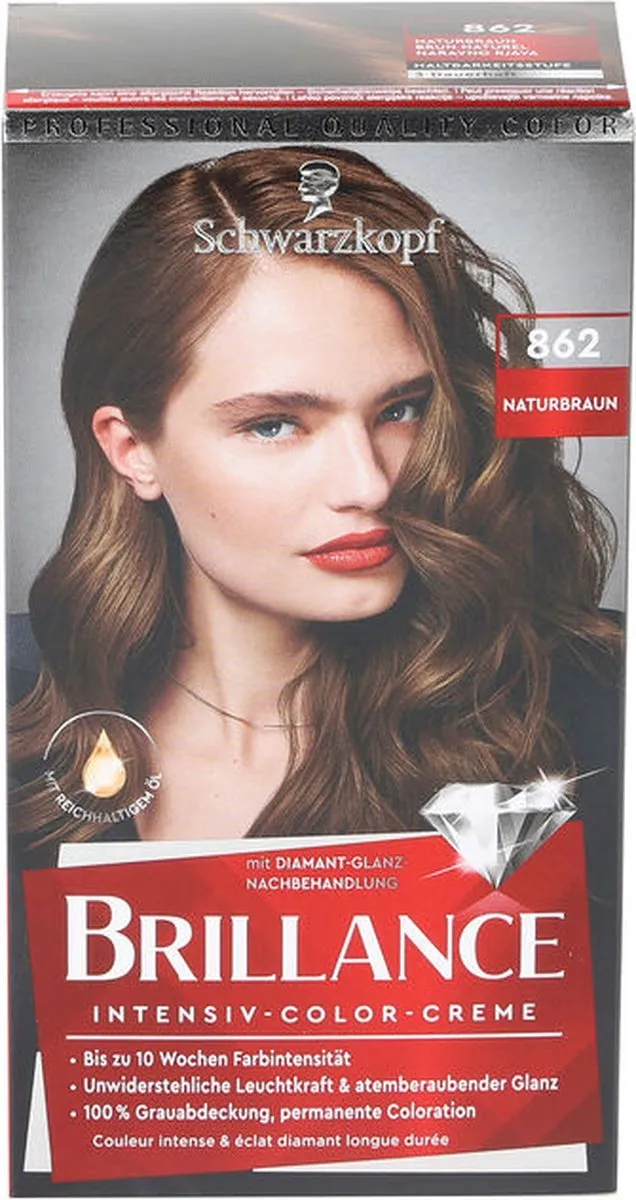 Schwarzkopf Vital Brillance Haarverf 862 Natuurlijk bruin 60ml