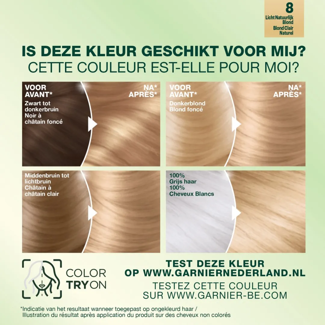Garnier Nutrisse Ultra Crème 8 Lichtblond Haarverf 824ml - afbeelding 6 van 6