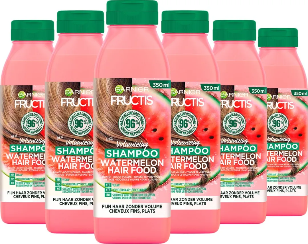 Garnier Fructis Watermelon Hair Food Shampoo 6x350ml