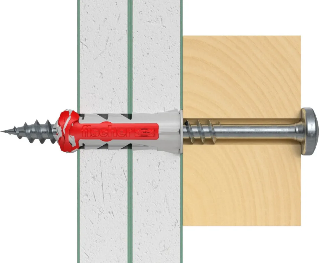 Fischer DuoPower 10x50 met grote haak - 2 Stuks - Grijs