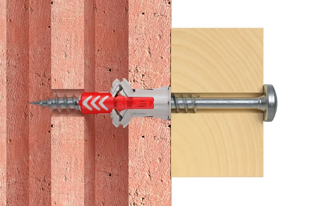 Fischer DuoPower 10x50 met grote haak - 2 Stuks - Grijs