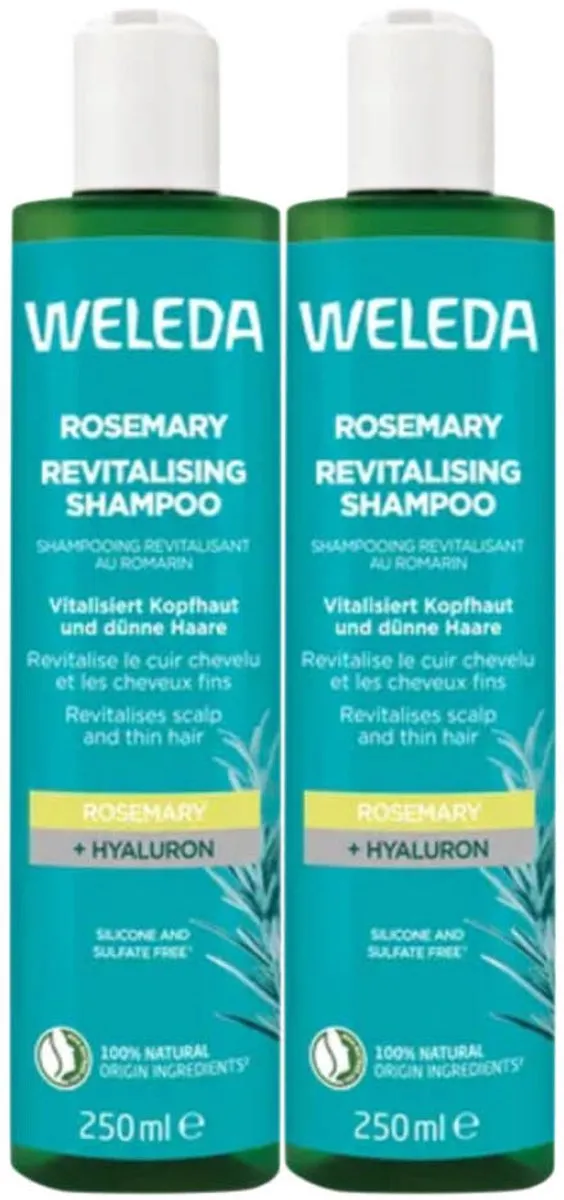 Weleda Revitaliserend Rozemarijn Shampoo 2x250ml