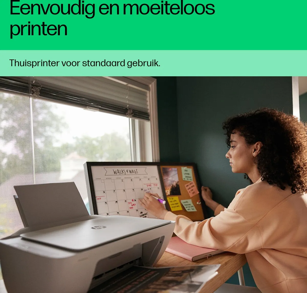 HP DeskJet 2820e All-in-One Printer - 60 Vel - 3 Kleuren - Wit