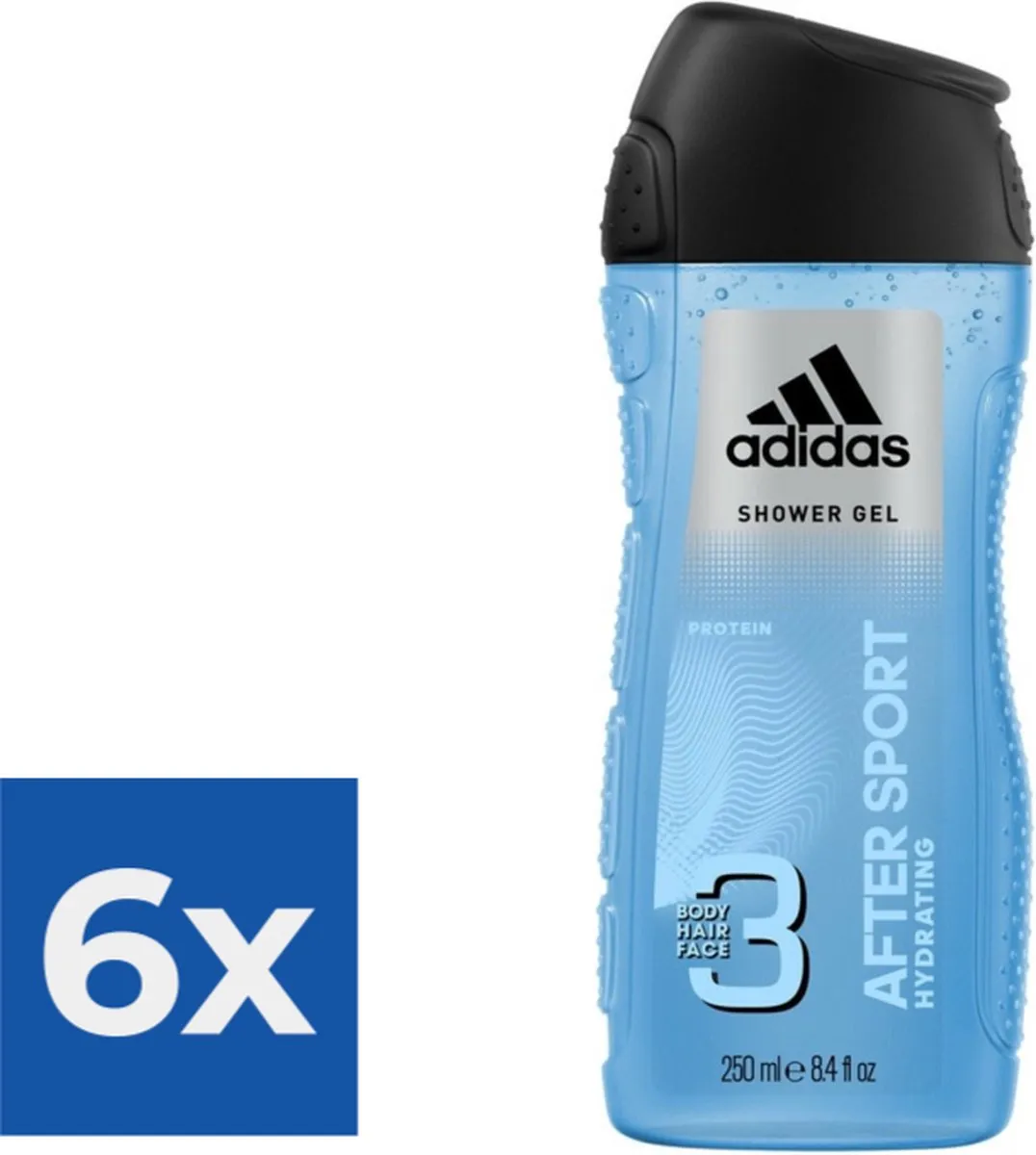 adidas After Sport Douchegel 250ml - 6 Stuks