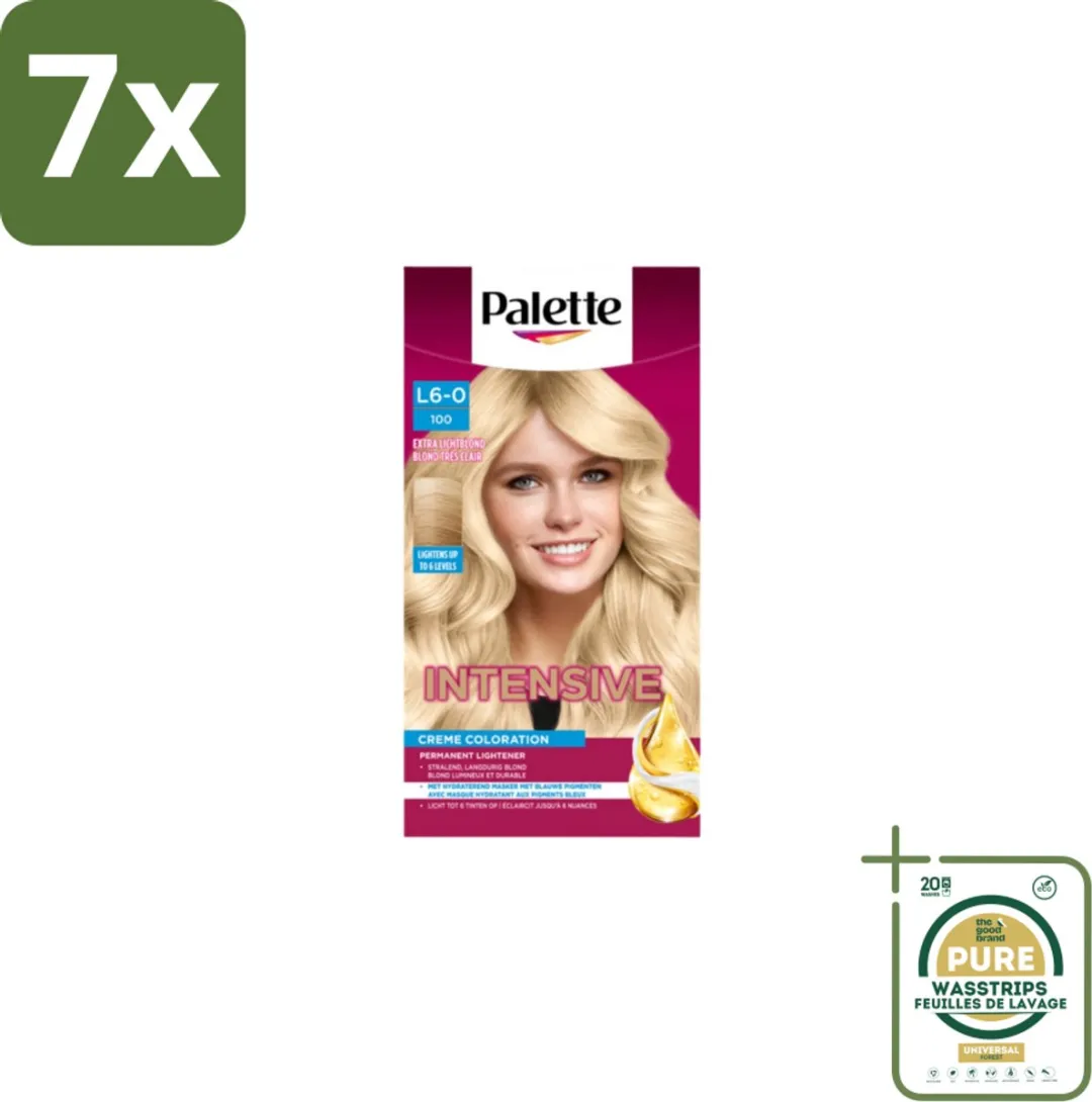 Schwarzkopf Poly Palette Haarverf 100 Extra Licht Blond 805ml - 7 Stuks