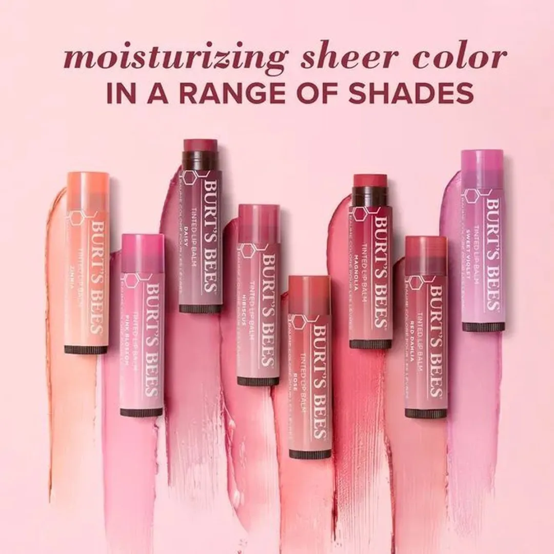 Burt's Bees Tinted Lip Balm Pink Blossom - 4x17g