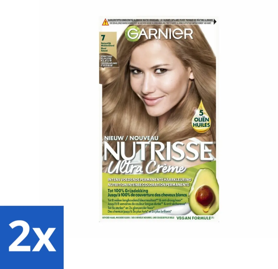 Garnier Nutrisse Ultra Crème 7 Haarkleuring Natuurlijk Blond