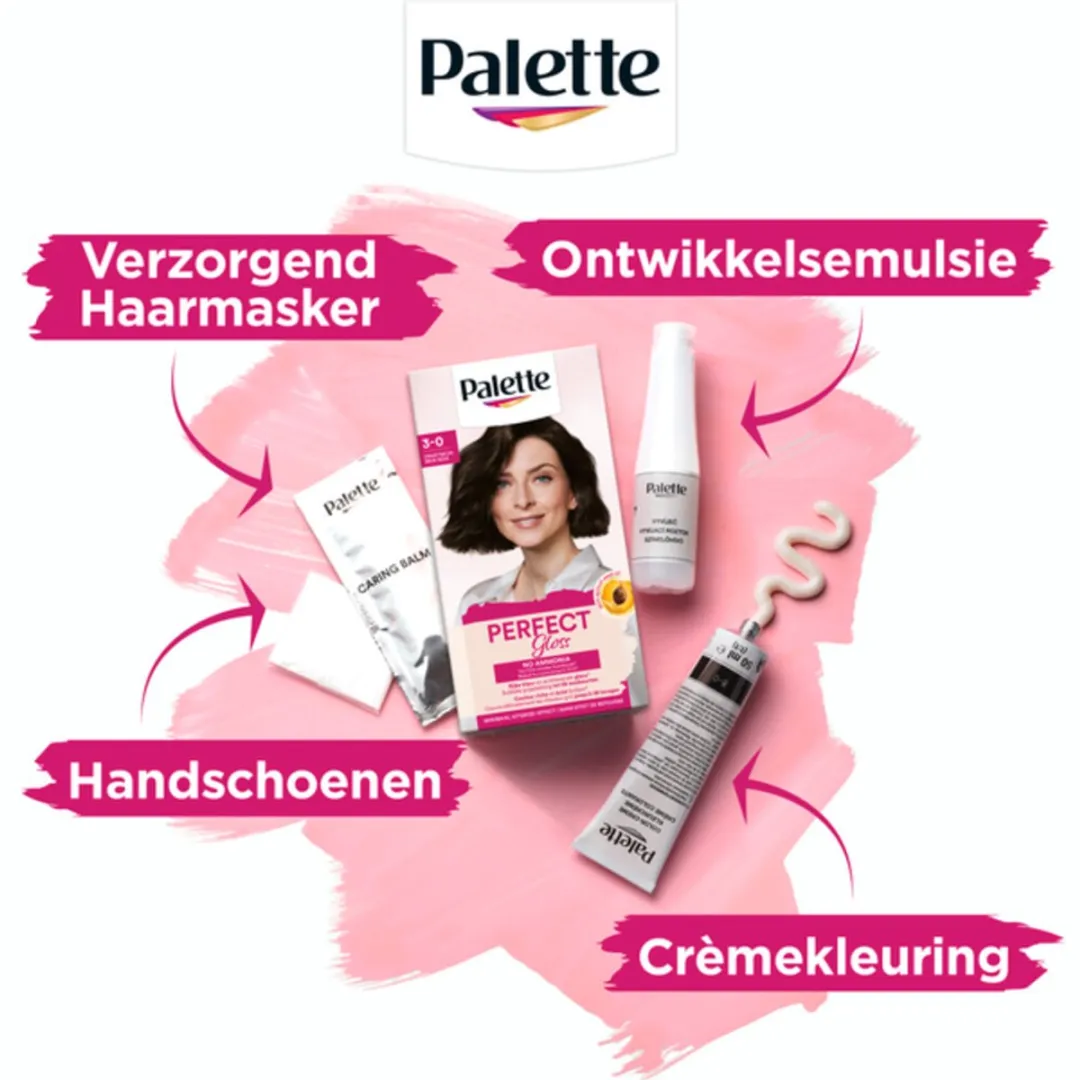 Schwarzkopf Poly Palette Haarverf 3-0 Zwart Bruin 115ml