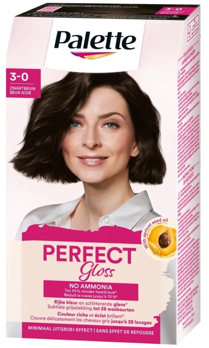 Schwarzkopf Poly Palette Haarverf 3-0 Zwart Bruin 115ml - afbeelding 6 van 6