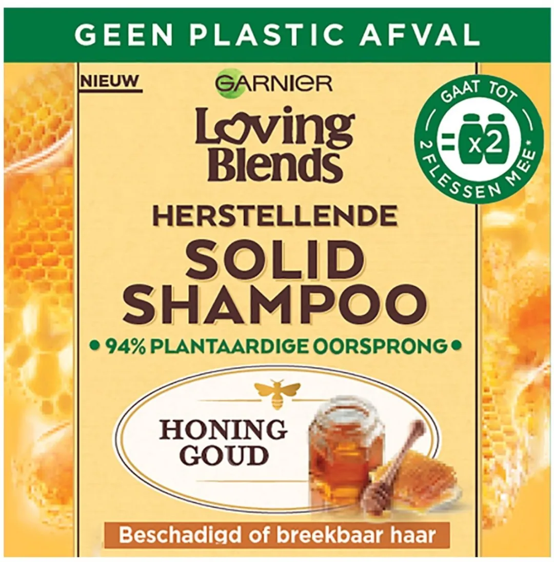 Garnier Loving Blends Honing Goud Shampoo Bar 71g
