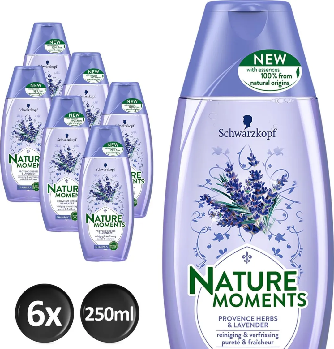 Schwarzkopf Nature Moments Provence Herbs & Lavender Shampoo 250ml