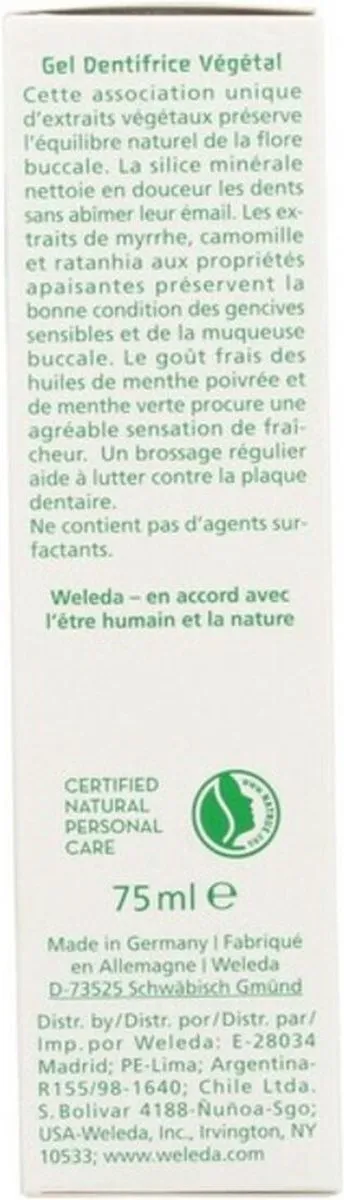 Weleda Planten Tandpasta 75ml