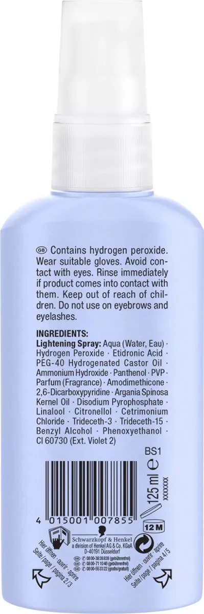 Schwarzkopf Blonde Blondspray - Stralend Blond 3x100ml