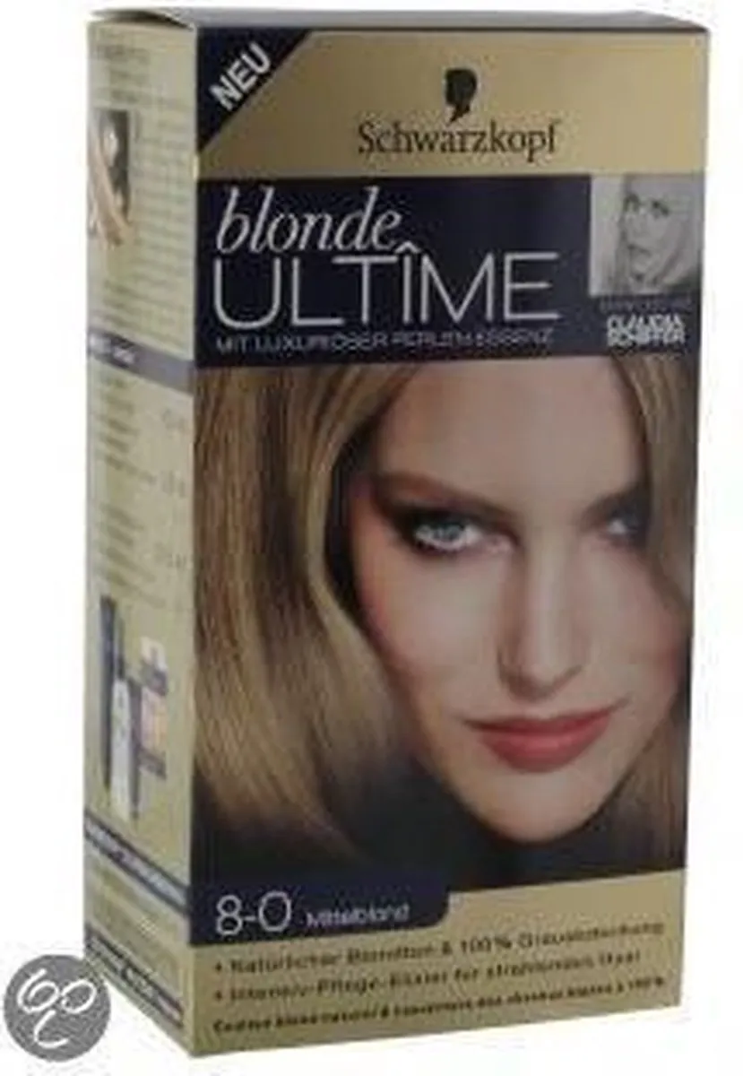 Schwarzkopf Ultiem Blond Haarverf 8.0 Midden Blond
