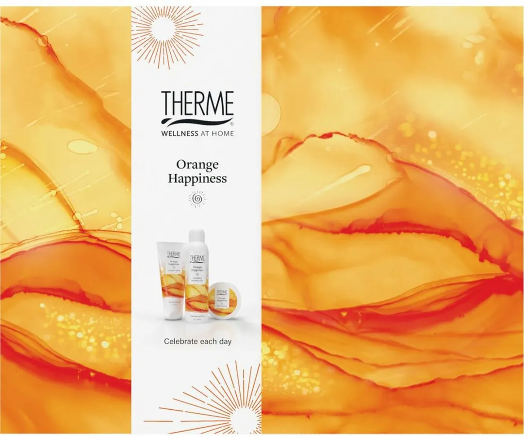 Therme Wellness Geschenkset Orange Happiness - 3 Stuks