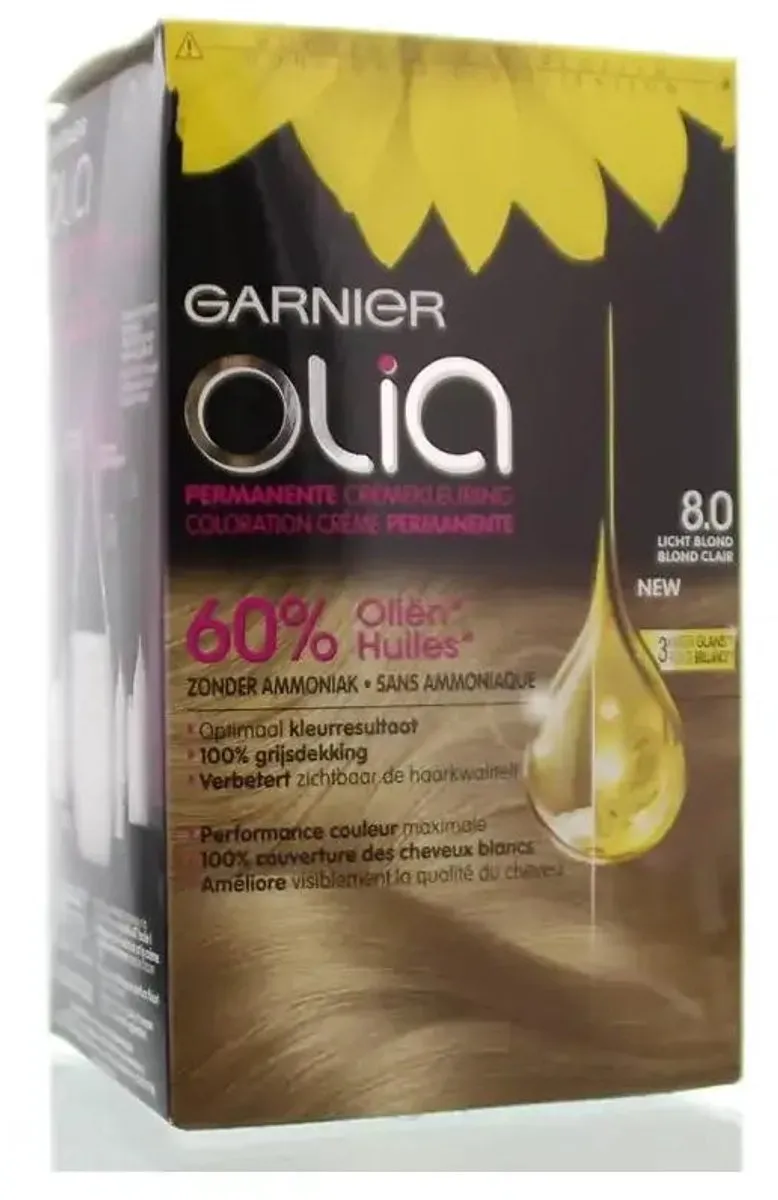 Garnier Olia Haarkleuring 8.0 Lichtblond