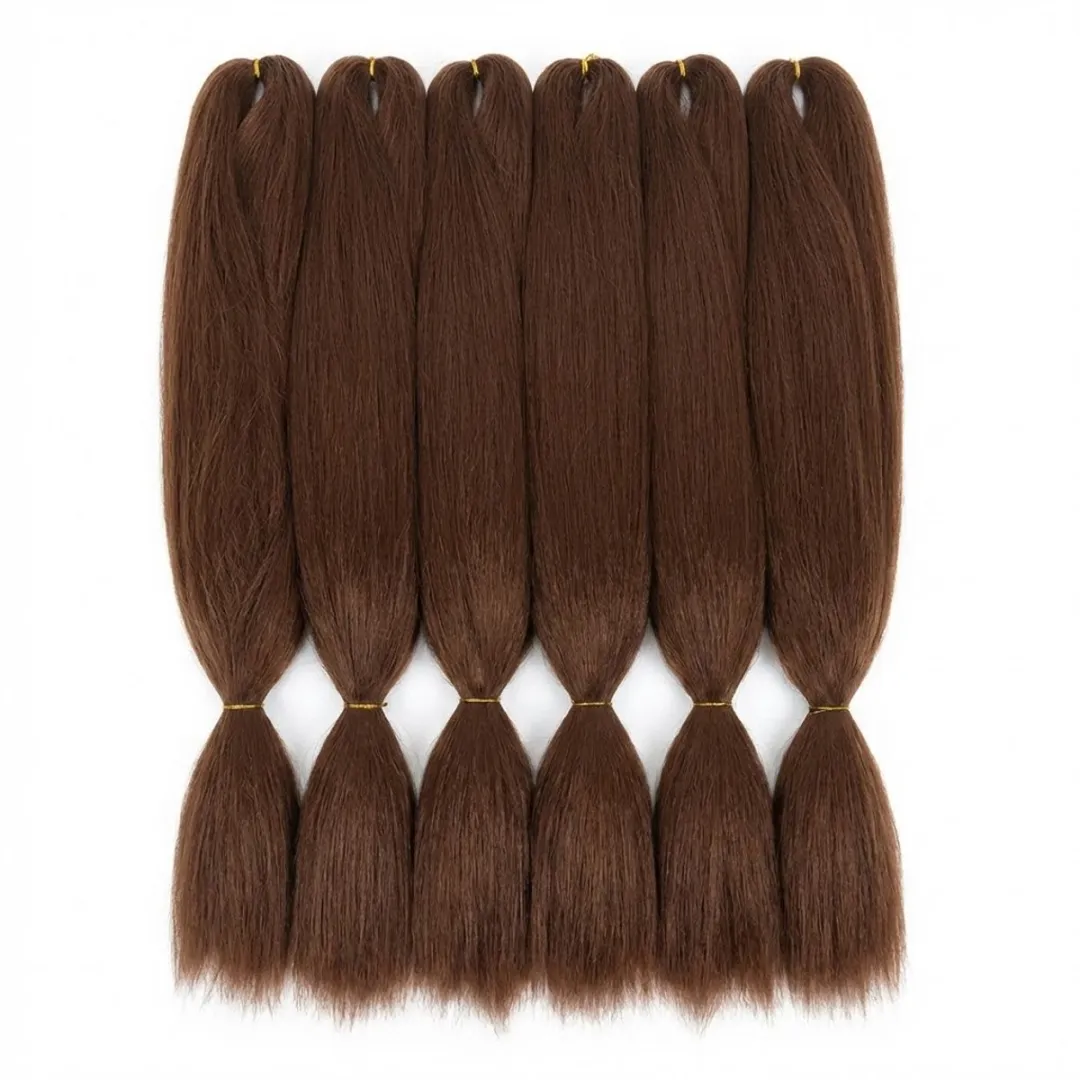 NUVEX Middenbruin Synthetisch Vlecht Haar