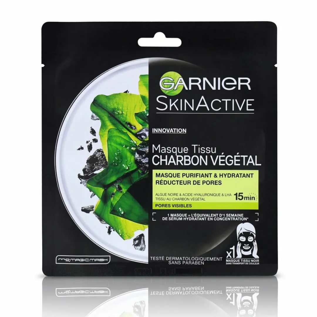 Garnier SkinActive Charcoal Gezichtsmaskers - 24 Stuks