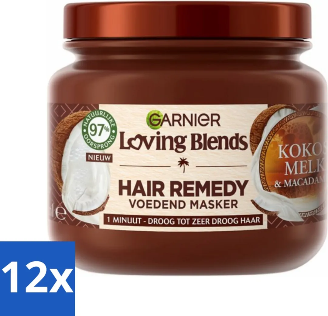 Garnier Loving Blends Haarmasker Kokosmelk & Macadamia 340ml
