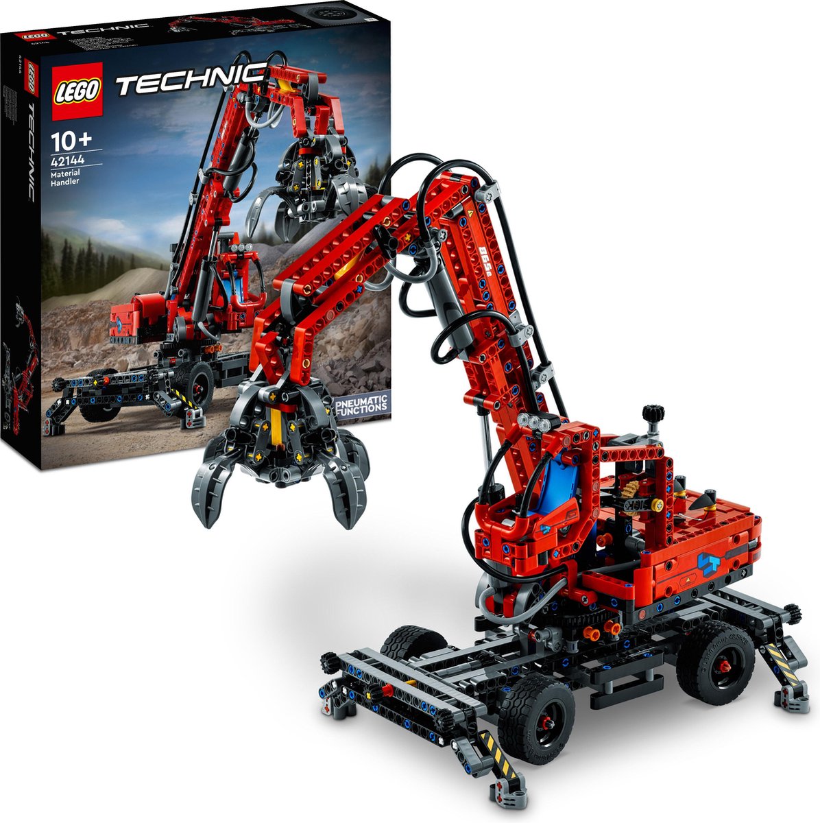LEGO Technic Overslagkraan, Educatief Speelgoed met Pneumatische Functies - 42144