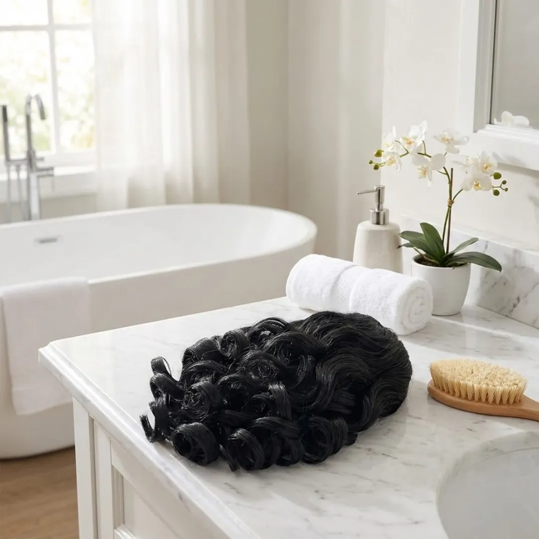 NuveX Zwart Krullend Paardenstaart Haar Extensie - Clip-in Ponytail