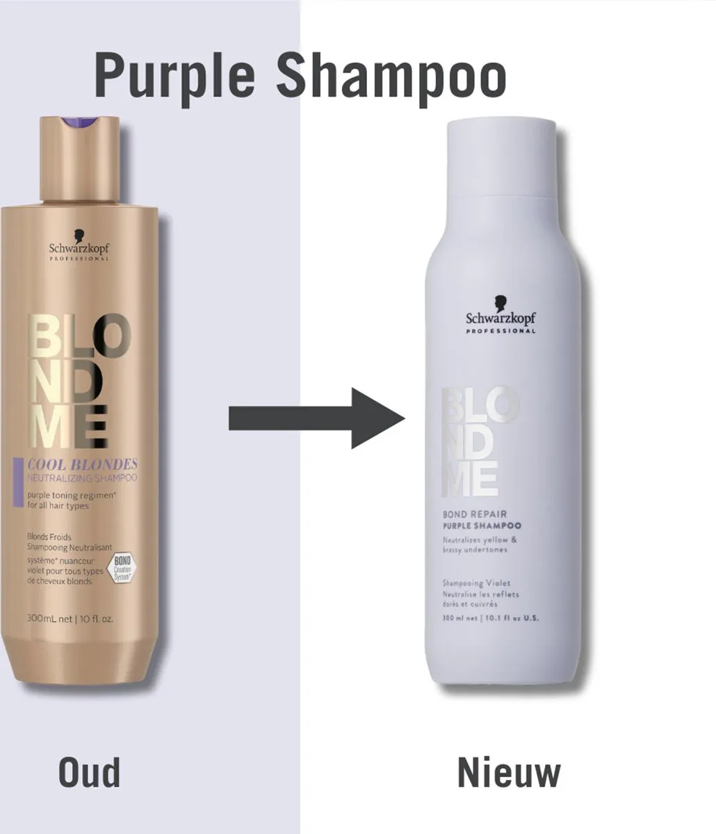 Schwarzkopf BlondMe Bond Repair Purple Shampoo 300ml