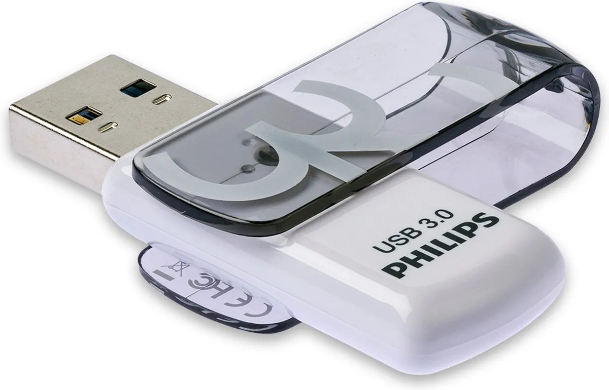 Philips USB Stick 3.0 FM32FD00D 32GB - Grijs/Wit - 2 Stuks