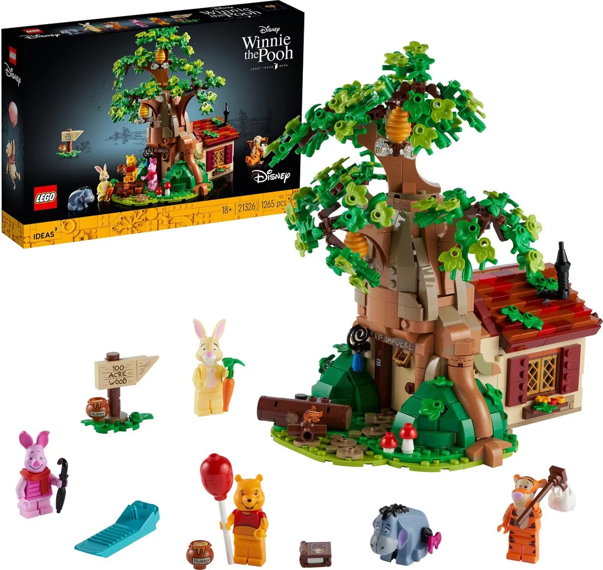LEGO Ideas Winnie de Poeh 21326 - 1265 Stenen - Meerkleurig