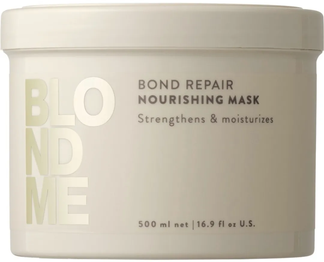 Schwarzkopf BlondMe Bond Repair Nourishing Mask 500ml - Zwart