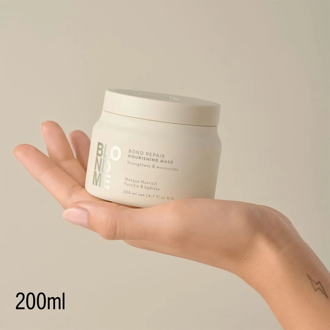 Schwarzkopf BlondMe Bond Repair Nourishing Mask 500ml - Zwart