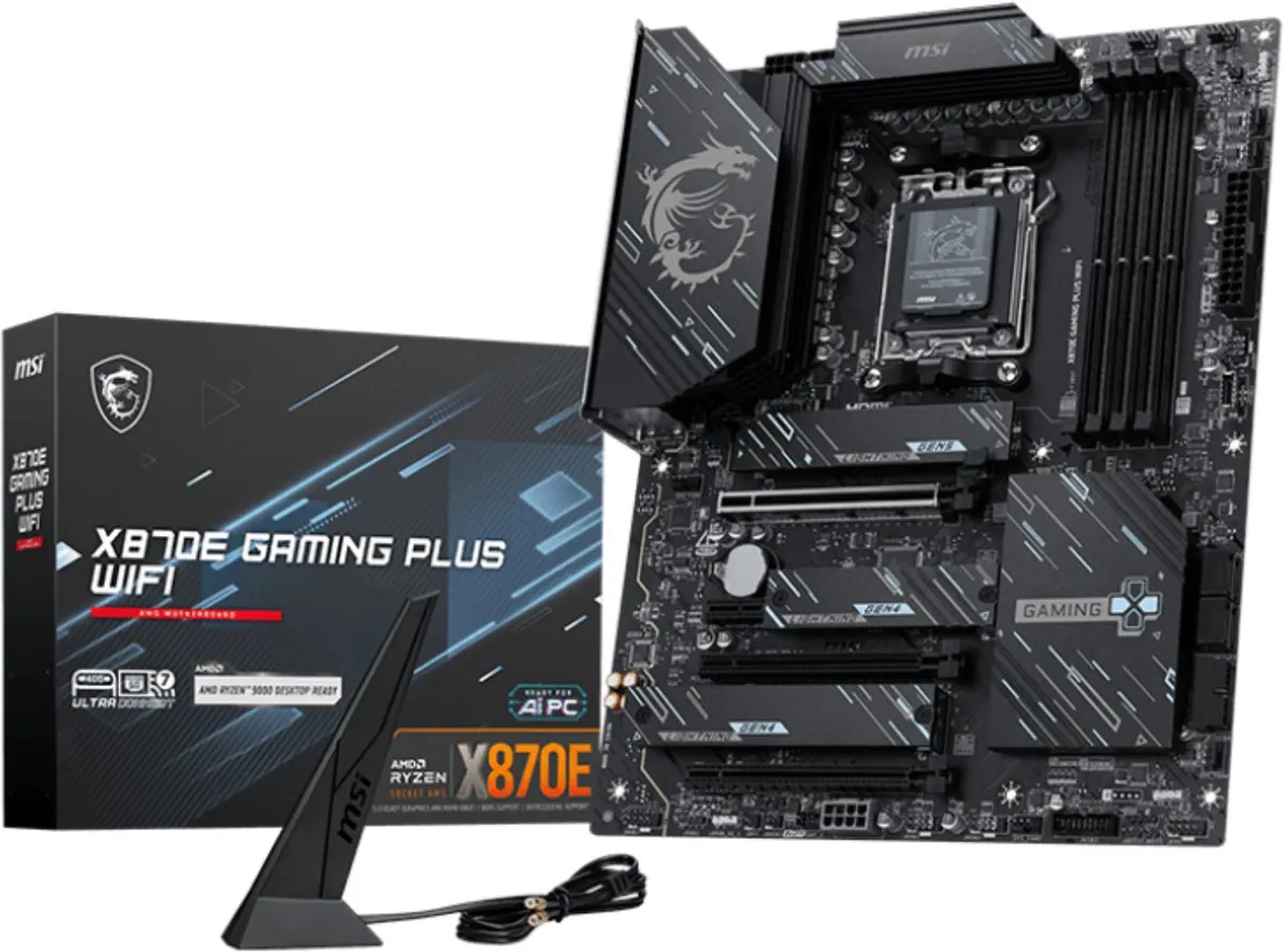 MSI X870E GAMING PLUS WIFI Moederbord - AM5 ATX