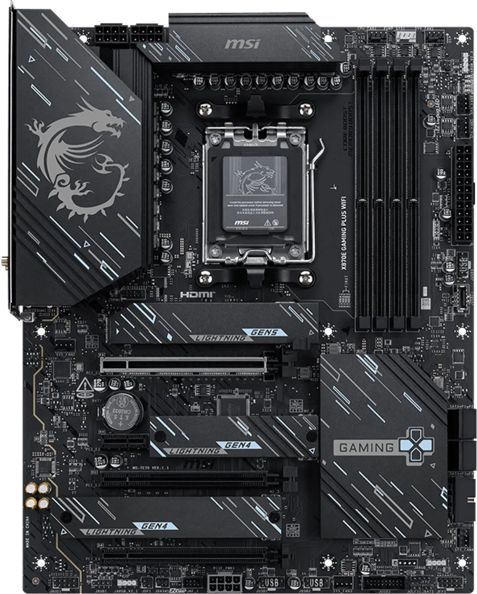 MSI X870E GAMING PLUS WIFI Moederbord - AM5 ATX