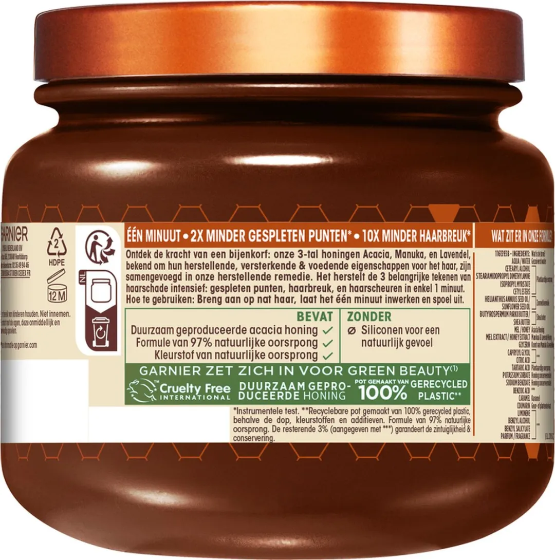 Garnier Loving Blends Honing Goud Haarmasker 340ml