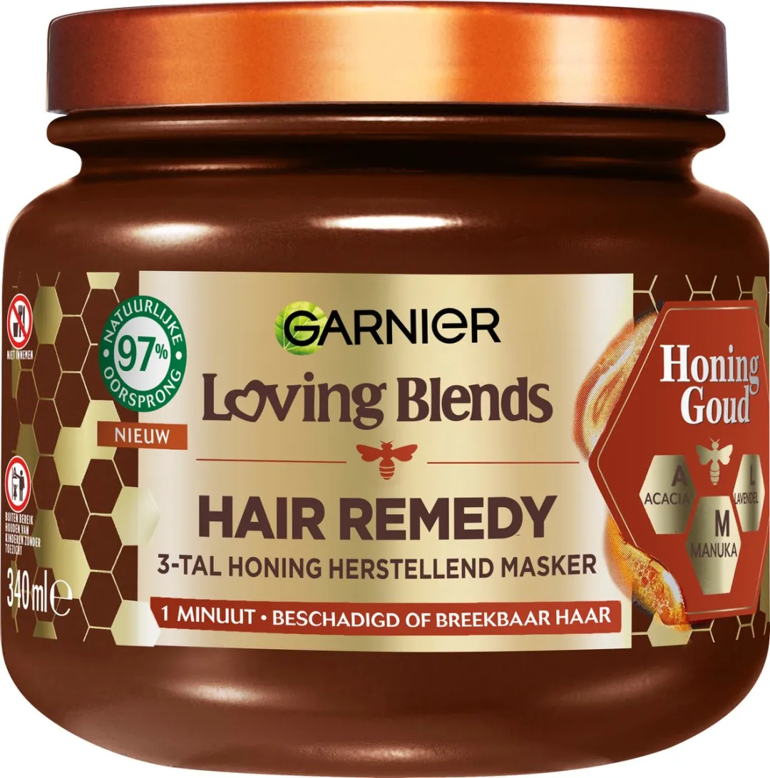 Garnier Loving Blends Honing Goud Haarmasker 340ml