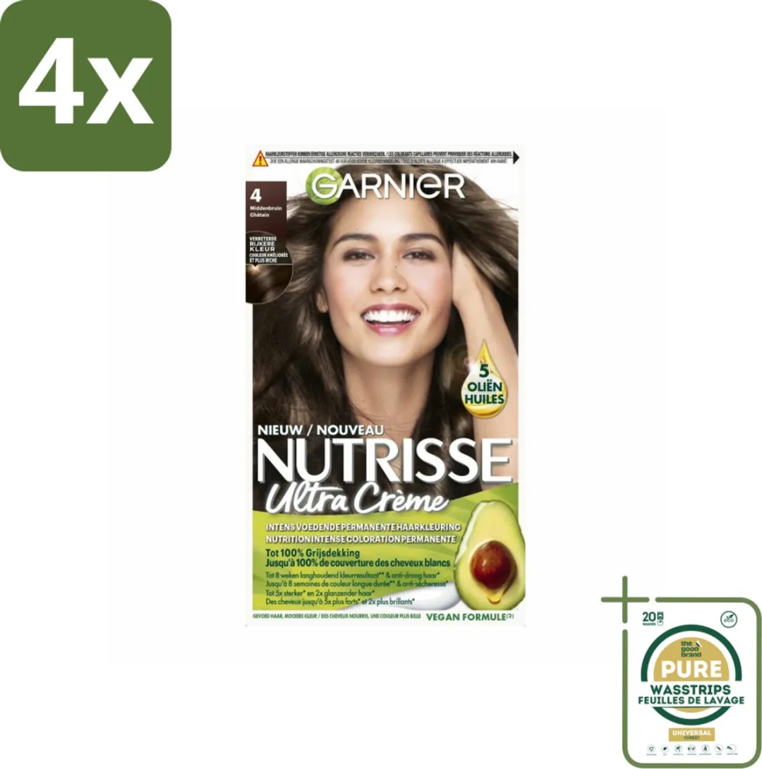 Garnier Nutrisse Ultra Crème Haarkleuring Middenbruin