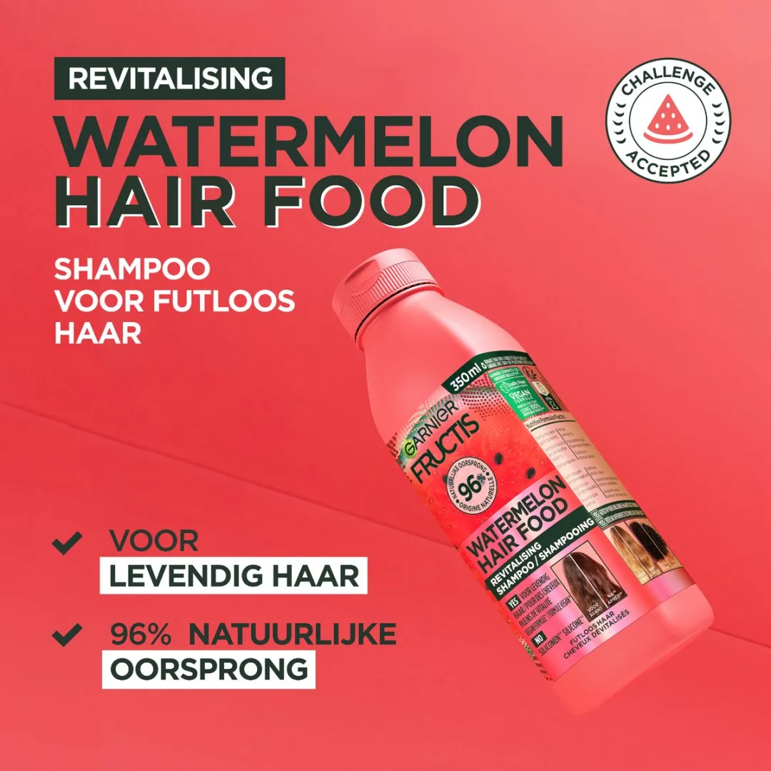 Garnier Fructis Watermelon Hair Food Shampoo 350ml