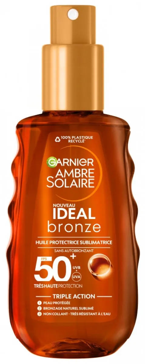 Garnier Ambre Solaire Ideal Bronze Olie SPF50+ 150ml